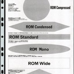 Typeface Design for ROM cover image