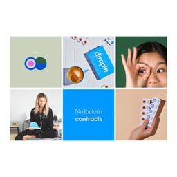 Brand Identity and Packaging for Dimple Contact Lens Subscription cover image