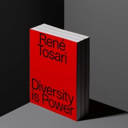 Editorial Design for René Tosari Monograph cover image