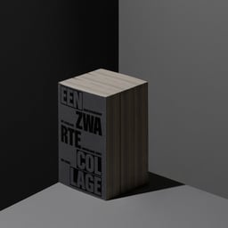 Editorial Design for a Black Collage Book cover image