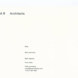 Brand Identity for FAR Architects cover image