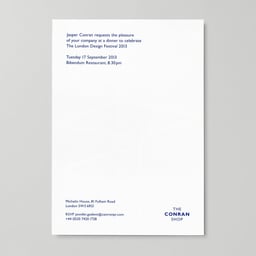 Event Invitation Design for Judd at Conran cover image