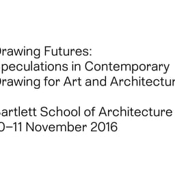 Book Design and Typography for Drawing Futures Conference cover image
