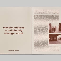 Publication Design for Manolo Millares Exhibition cover image