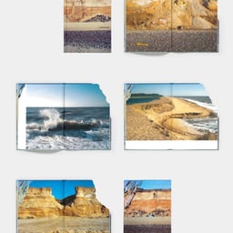 Book Design for Coastal Erosion Photography Series cover image