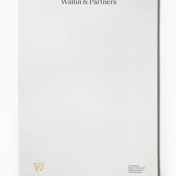 Visual Identity for Wallin and Partners cover image