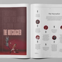 Editorial Design for Queensland Ballet's Pas Magazine cover image