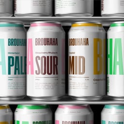 Packaging Design for Brouhaha Brewery cover image