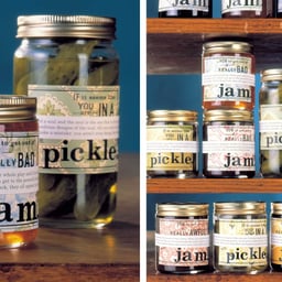 Packaging Design for Blue Jelly Homemade Preserves cover image