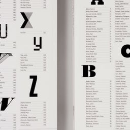 Book Design for Younger Than Jesus Artist Directory cover image