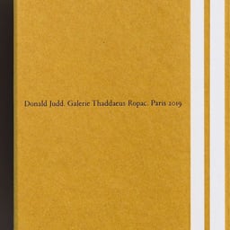 Book Design for Donald Judd cover image
