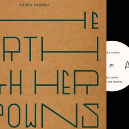 Packaging and Typeface Design for the Earth with Her Crowns Album cover image