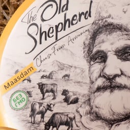 Packaging Design for the Old Shepherd Maasdam Cheese cover image