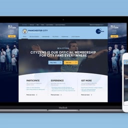 Global Membership Website for Manchester City cover image