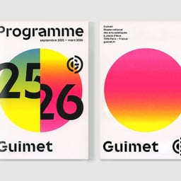 Editorial Design for Guimet Museum Programme cover image
