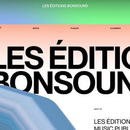 Website Design for Éditions Bonsound cover image