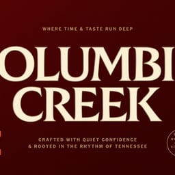 Brand Identity for Columbia Creek Tennessee Whiskey cover image