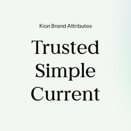 Brand Strategy and Identity for Kion cover image