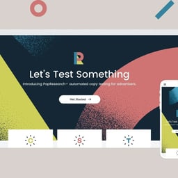 A fully automated web platform and visual identity for a market research startup cover image