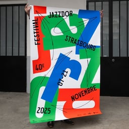 Poster Design for Jazzdor Strasbourg 2025 cover image