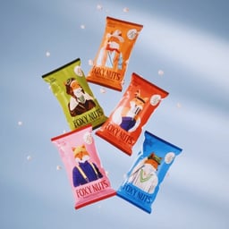 Packaging Design for Foxy Nuts Snack Brand cover image
