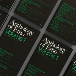 Book Design for Anthology of Emo cover image