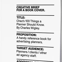 Cover Design for an Advertising Planning Book cover image