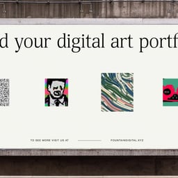 Brand Identity and Website for Fountain Crypto Art Brokerage cover image