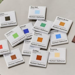 Brand Identity and Packaging for Hunted+Gathered Chocolate cover image