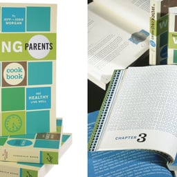 Editorial Design for the Working Parents Cookbook cover image