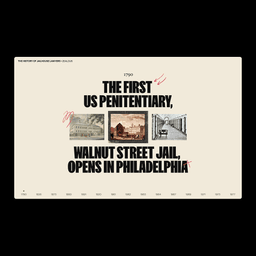 Interactive Timeline Website for Jailhouse Lawyers Initiative cover image