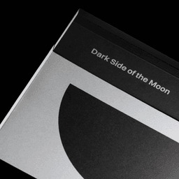 Editorial Design for the Dark Side of the Moon Photobook cover image