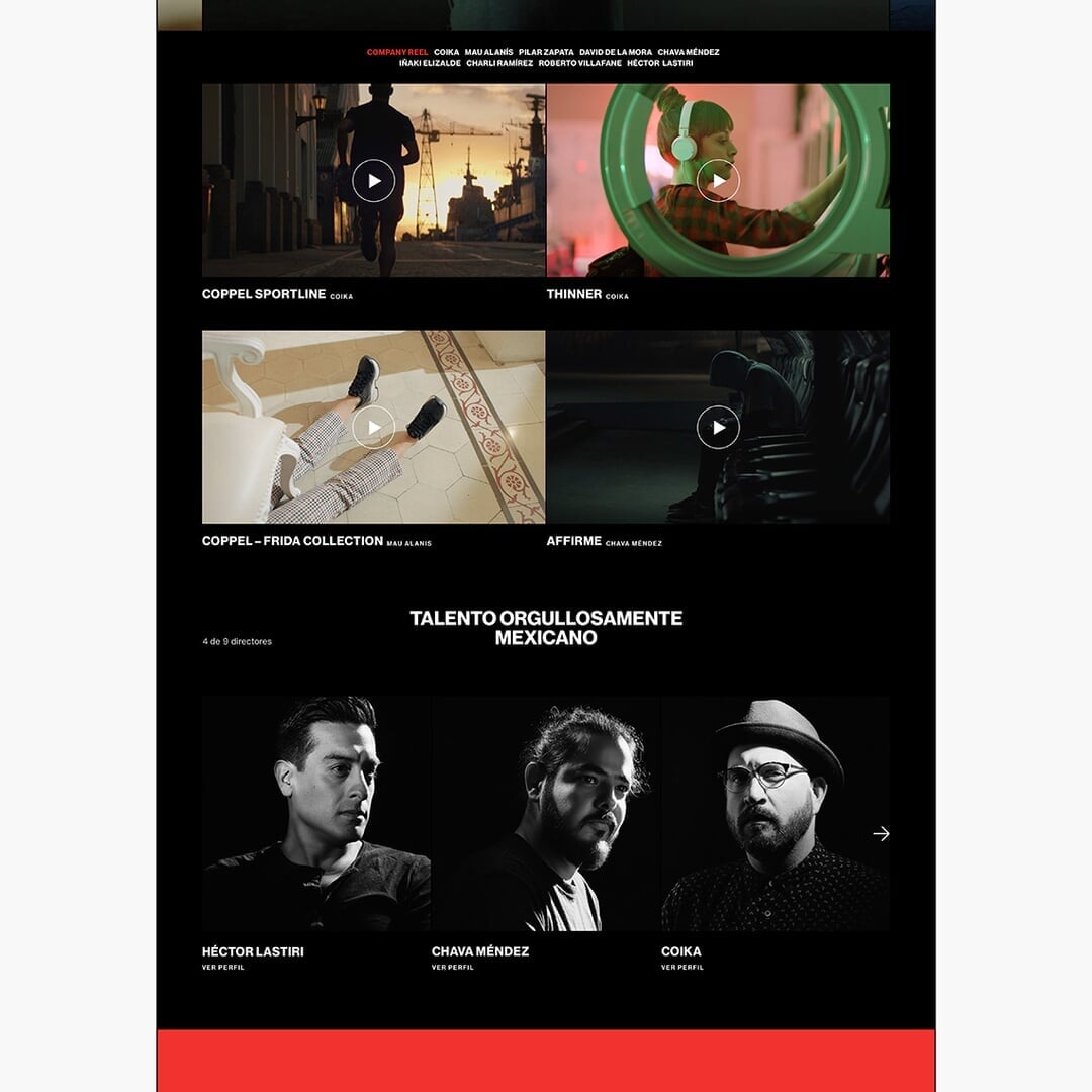 Website Redesign for a Mexican Production House