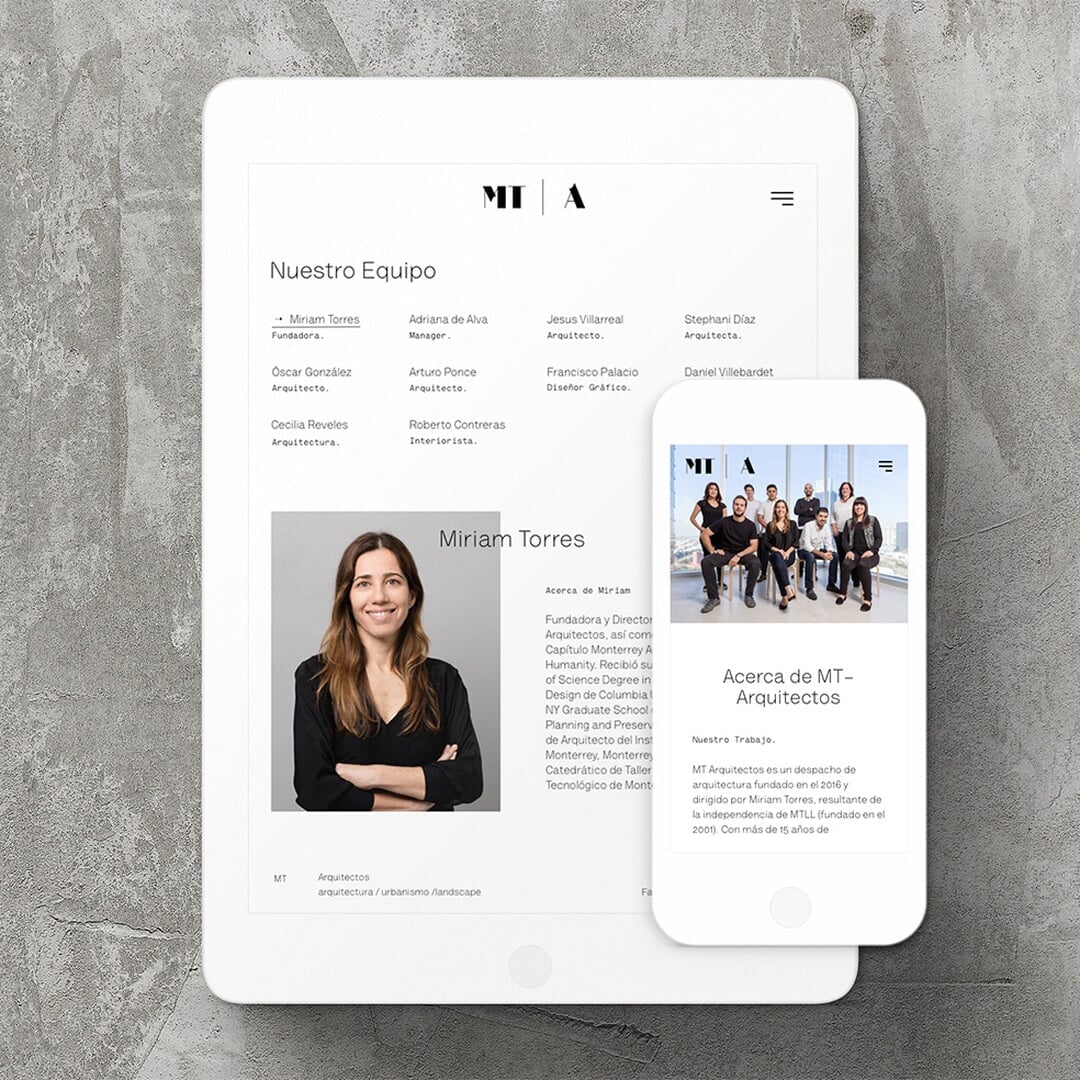 Brand Identity and Website Redesign for MT Arquitectos