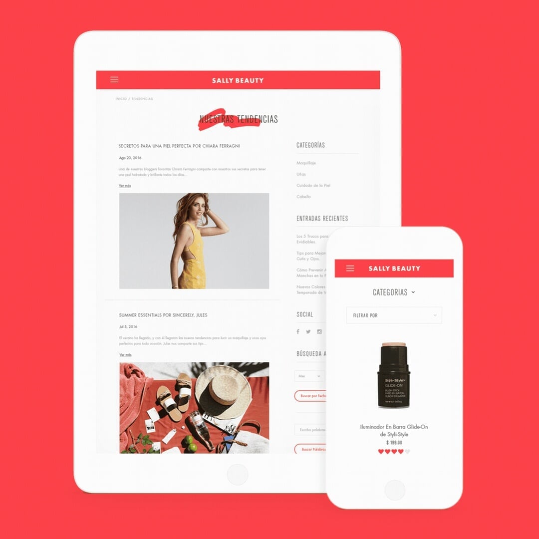 Brand Identity and Website Redesign for Sally Beauty
