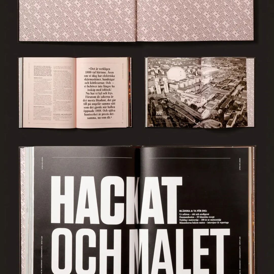 Editorial Design for Stockholm’s Meatpacking District Book