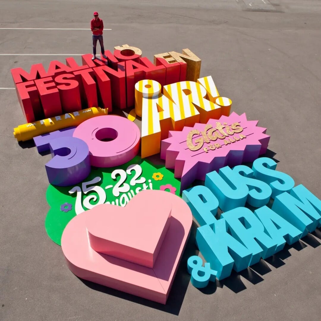 Physical Graphic Identity for Malmö Festival 2014
