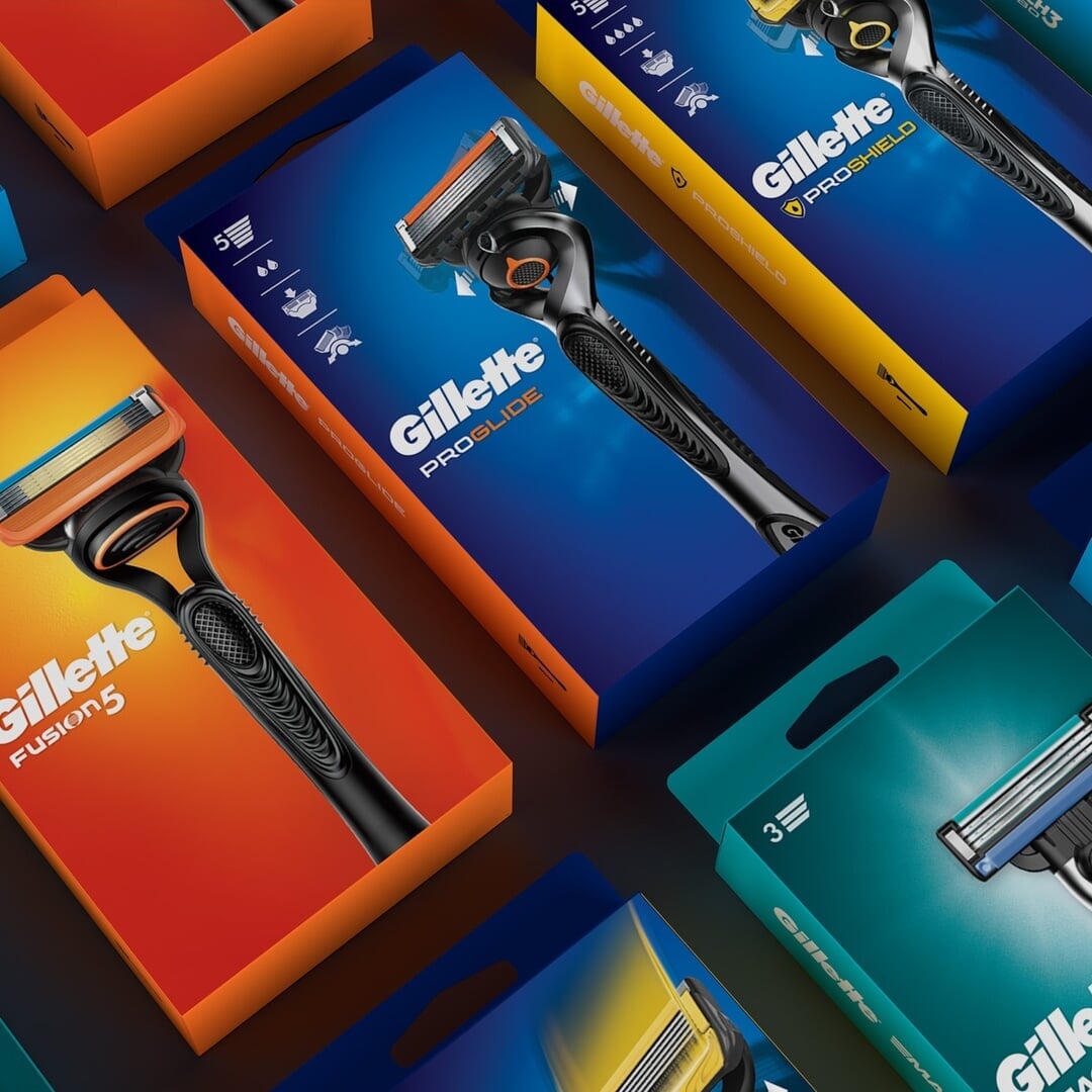 Brand Architecture and Packaging Redesign for Gillette