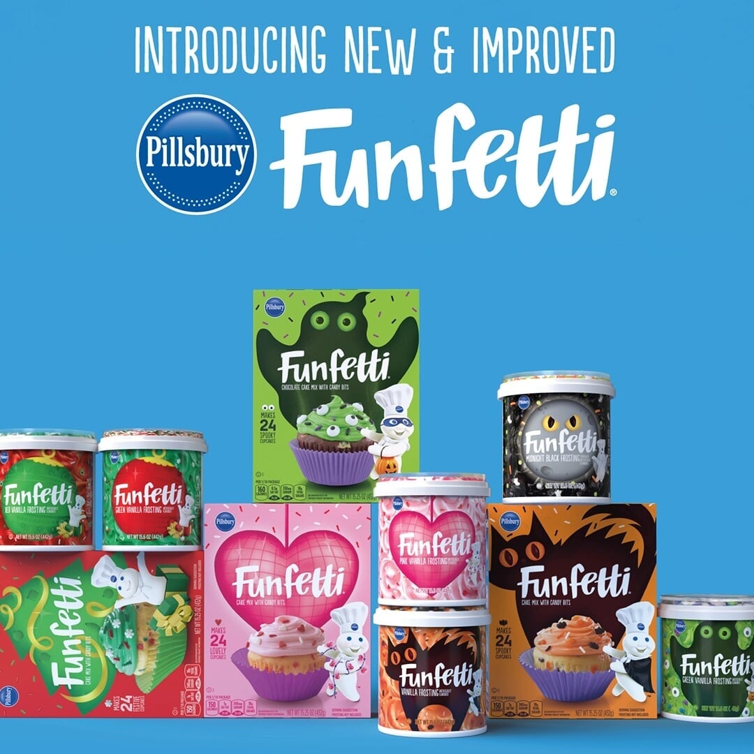 Seasonal Packaging Refresh for Pillsbury Funfetti