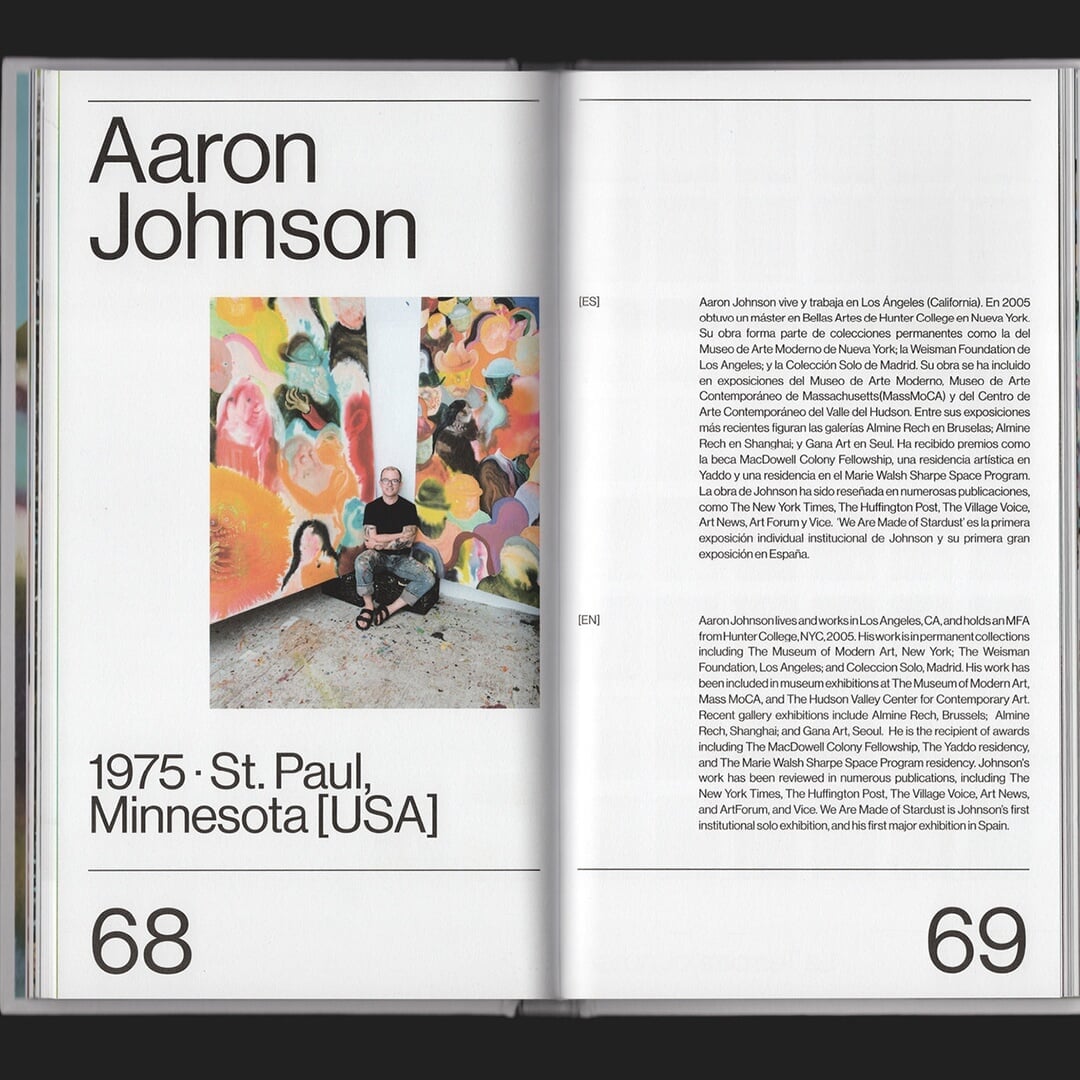 Editorial Design for Aaron Johnson Exhibition Book