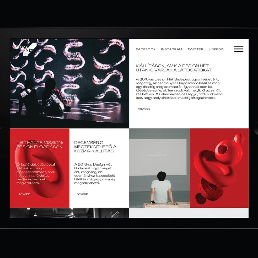 Brand Identity for Budapest Design Week