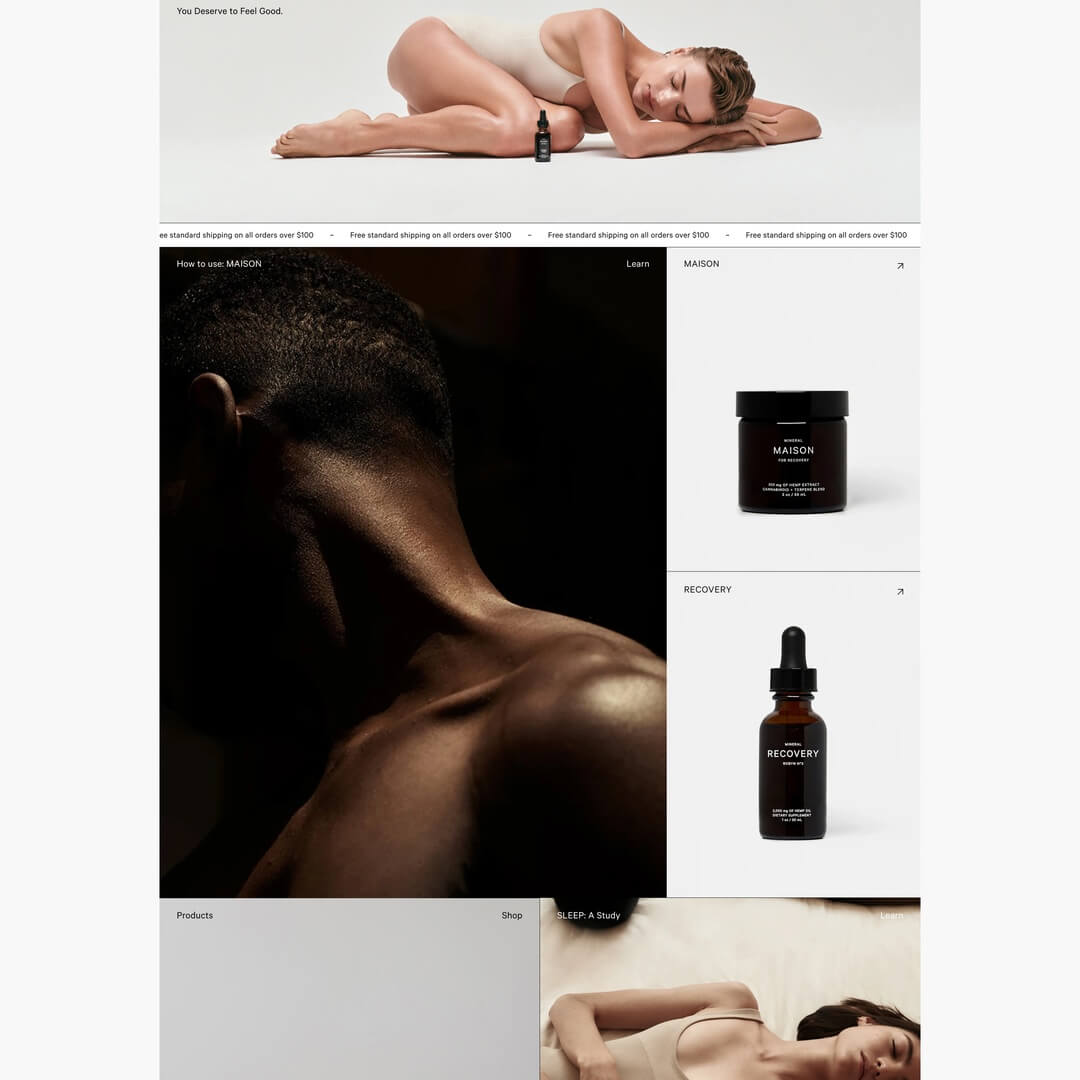 E-Commerce Website for Mineral Health