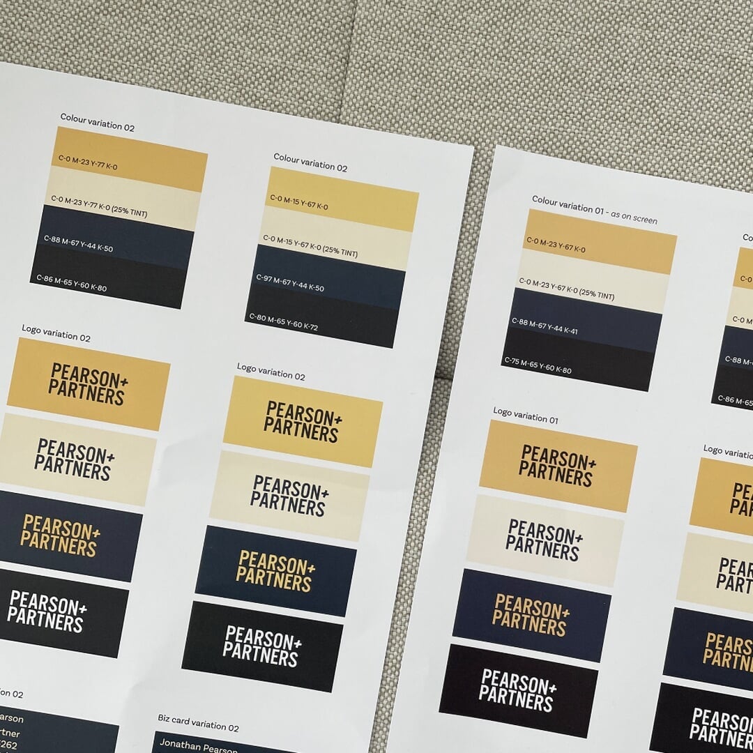 Brand Identity and Website for Pearson + Partners