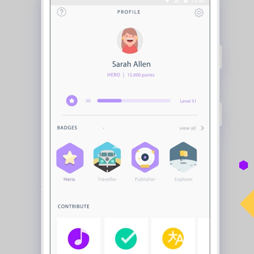 Gamification and Badge Design for Musixmatch