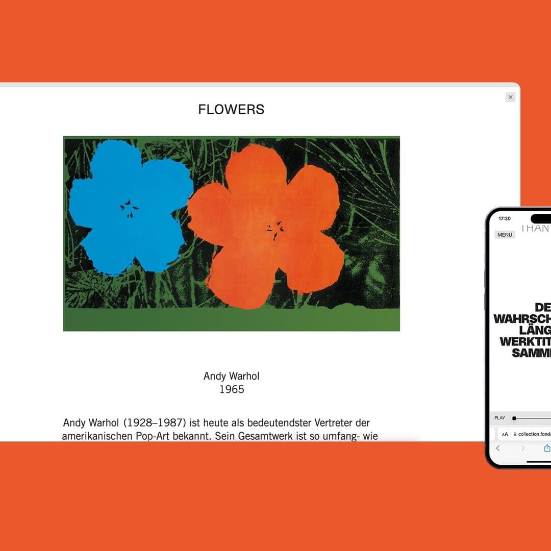 Website Design for Fondation Beyeler Collection