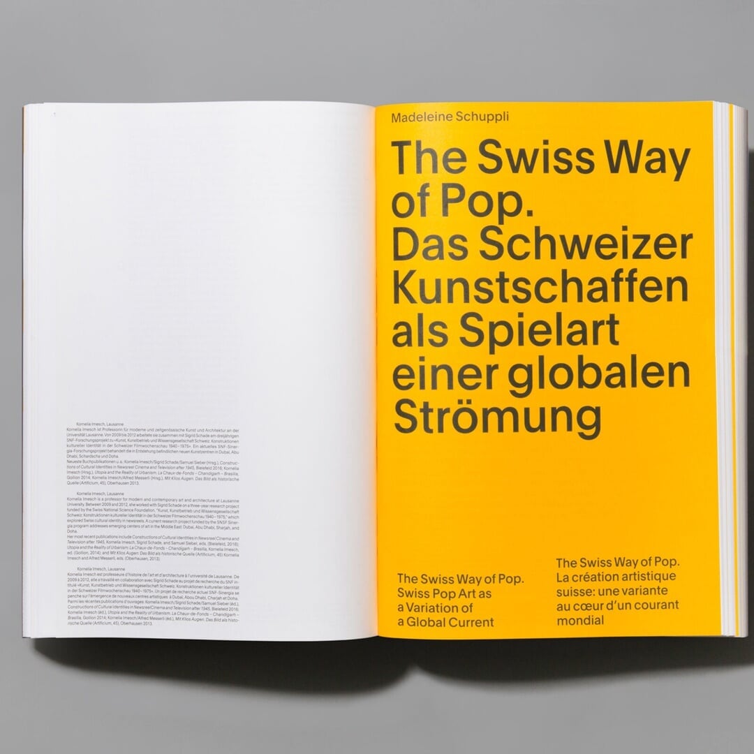 Book Design and Art Direction for Swiss Pop Art Exhibition