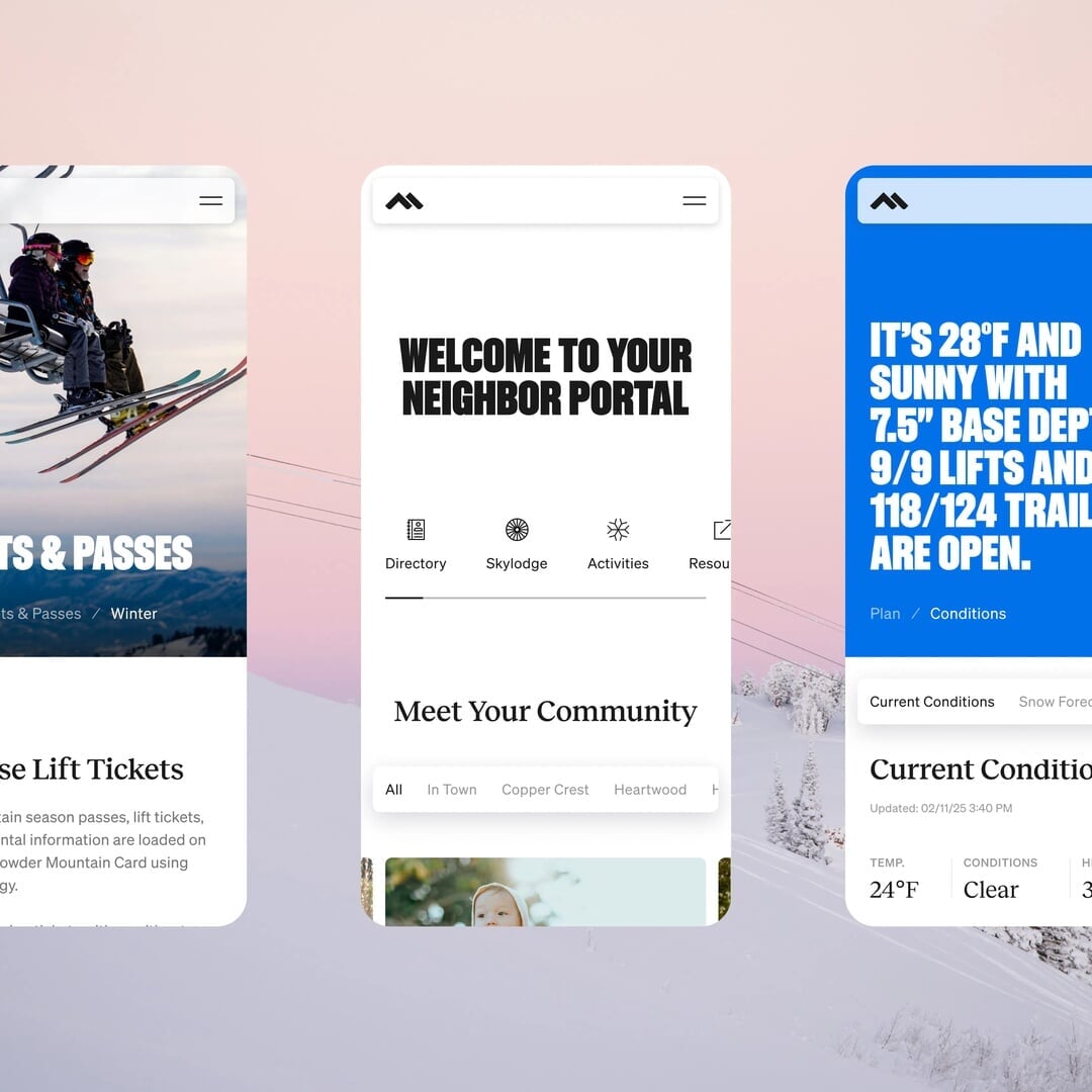 Website and Brand Evolution for Powder Mountain Resort