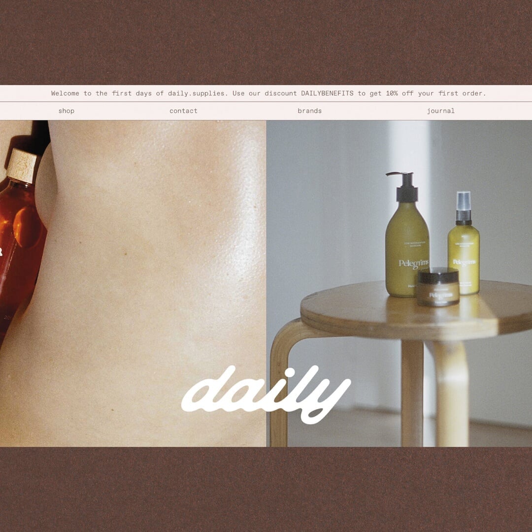 Brand Identity and Website Design for Daily Online Store