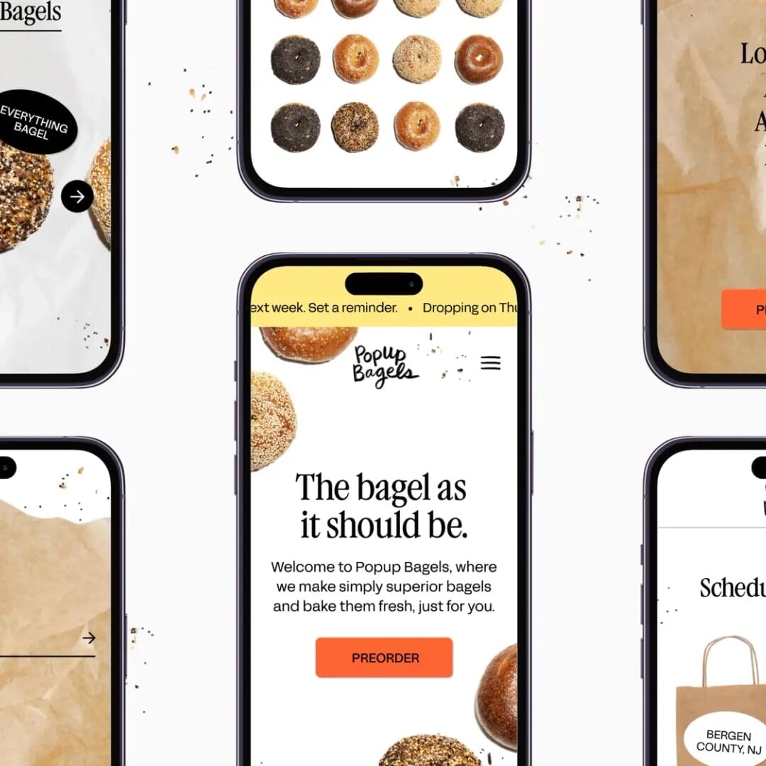 Brand and Digital Experience for Popup Bagels