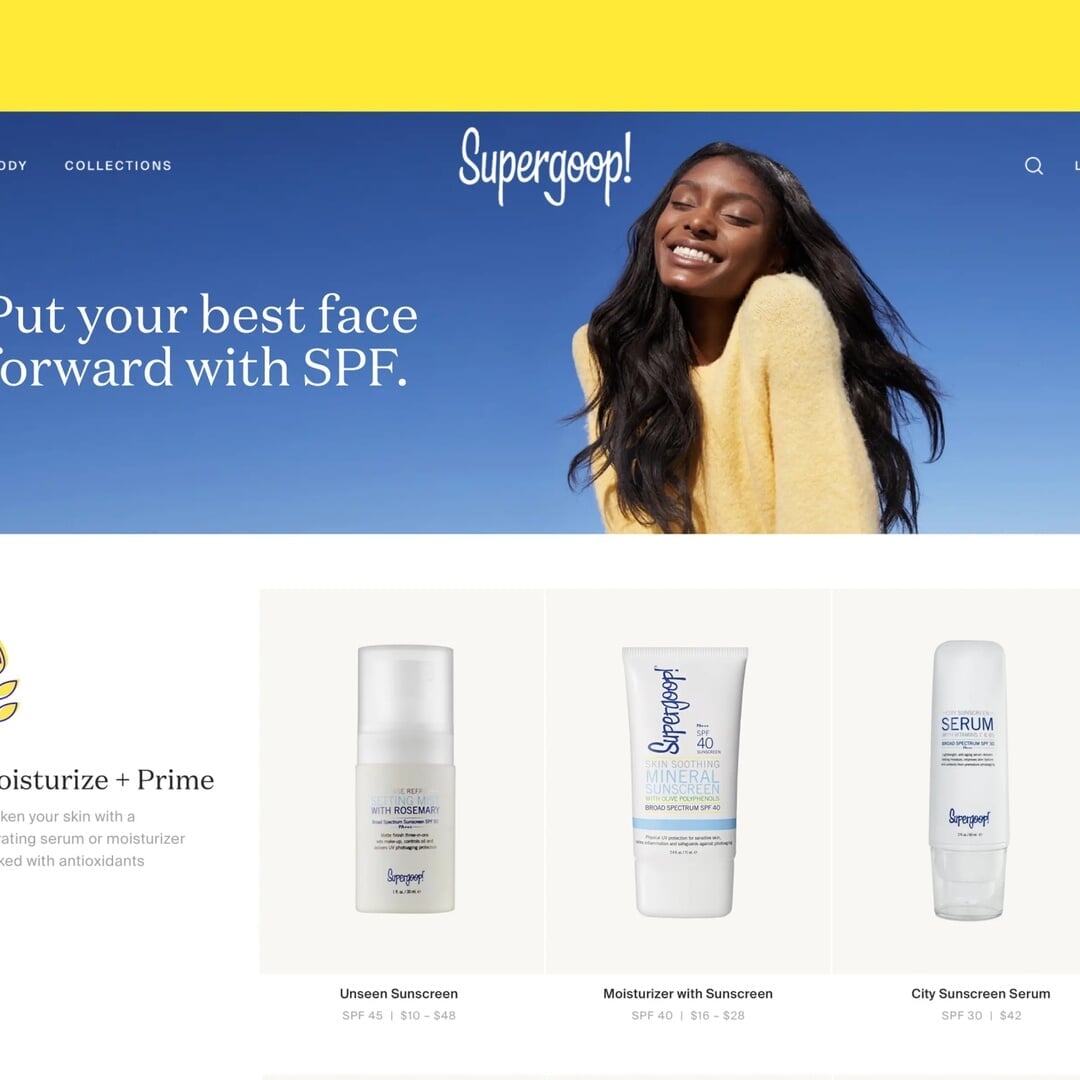 Brand Evolution for Supergoop Skincare